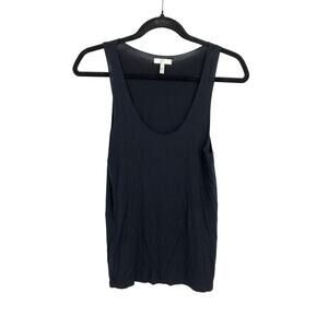 Joie Tank Top Womens Sz XS Scoop Neck Black Jersey Knit